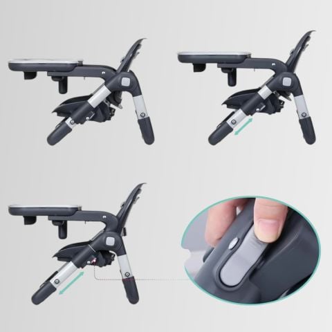 Nanny Portatif Yükseltici Lüks Bebek  Mama Sandalyesi