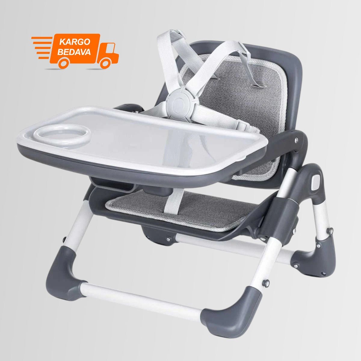 Nanny Portatif Yükseltici Lüks Bebek  Mama Sandalyesi