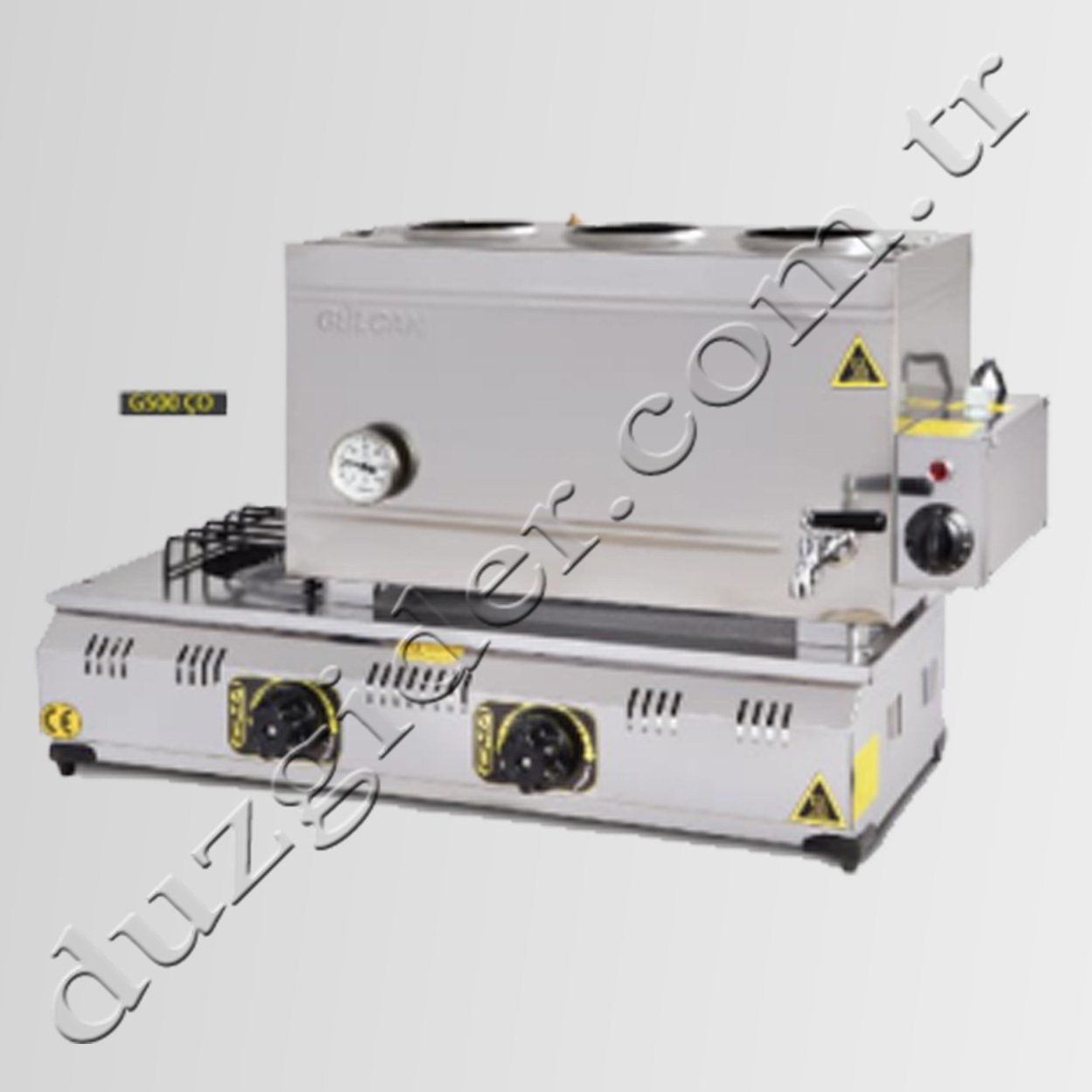 55'Lik Üç Demlikli Emniyet Sistemli Tüplü / Elektrik'li Çay Ocağı Takımı