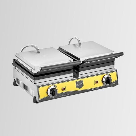 Remta W14 Sanayi Tipi Döküm Çiftli Kare Model Waffle Makinası Elektrikli