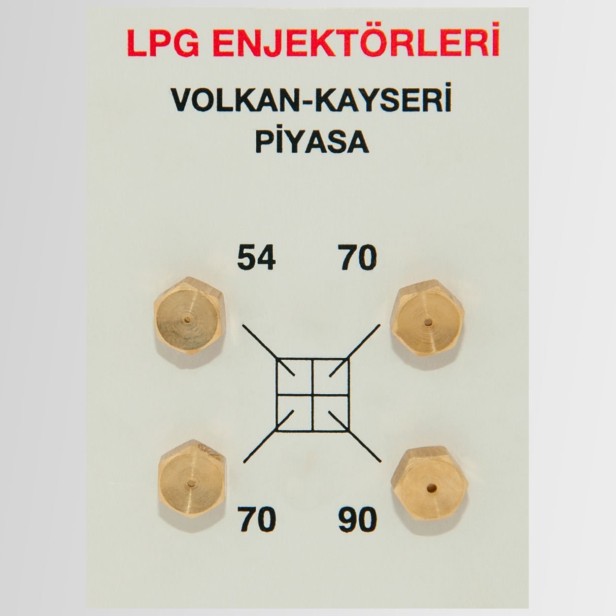 Piyasa LPG Enjektör Meme Takımı (10 Adet)