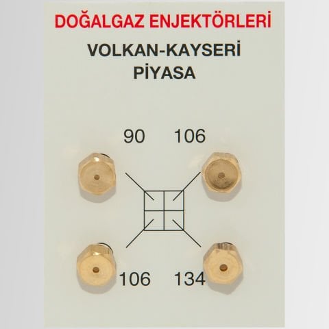 Piyasa Doğalgaz Enjektör Meme Takımı(10 Adet)