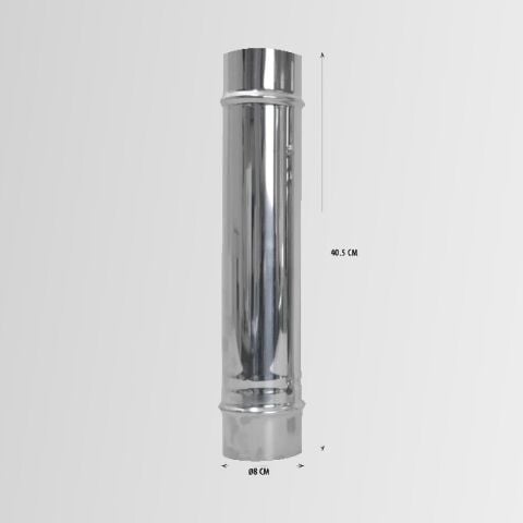 Nurgaz Paslanmaz Soba Bacası 40 CM - NG PSB-B