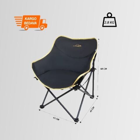 Nurgaz Campout Fırat Katlanır Kamp Sandalyesi NG C159