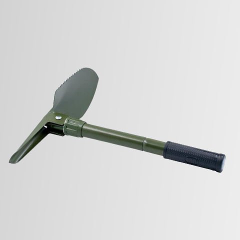 Orcamp OUT-4100 Katlanabilir Metal Kazma Kürek Seti - Pusula - Testere - Şişe Açacağı ( Açık hali 41,5 cm)
