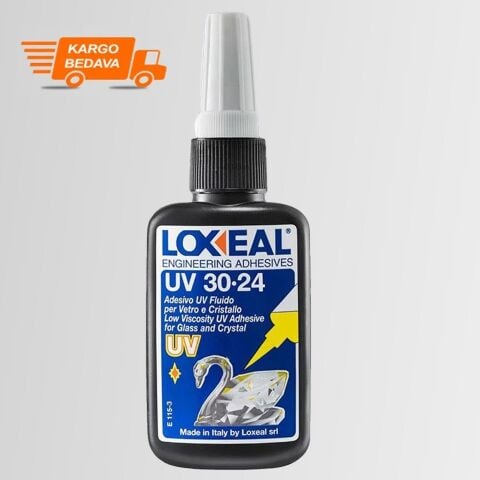Loxeal UV 30-24 Yüksek Mukavemetli UV Cam Yapıştırıcısı 50 ML
