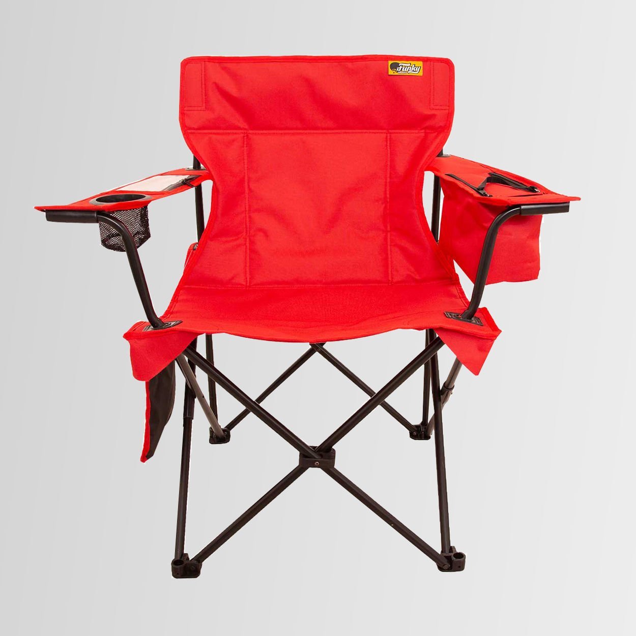 FUNKY CHAIRS Cool Ice Lüks Katlanabilir Kamp Sandalyesi KIRMIZI