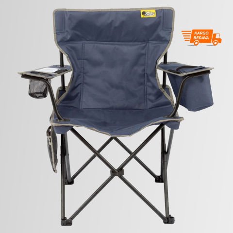 FUNKY CHAIRS Cool Ice Lüks Katlanabilir Kamp Sandalyesi Lacivert