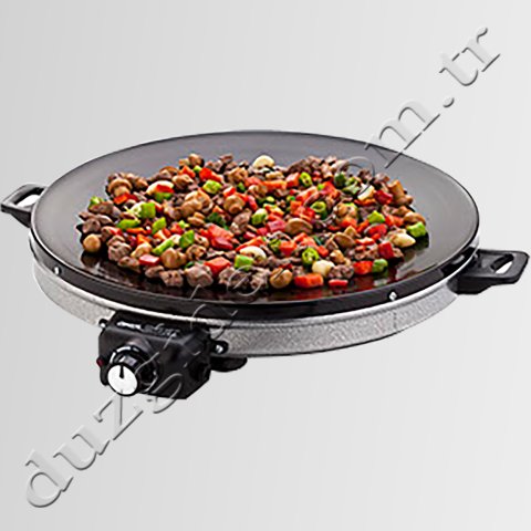 45 cm. Elektrikli Emaye Kavurma Saç