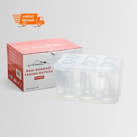 Nurgaz Rakı Bardağı Taşıma Kutusu NG N059