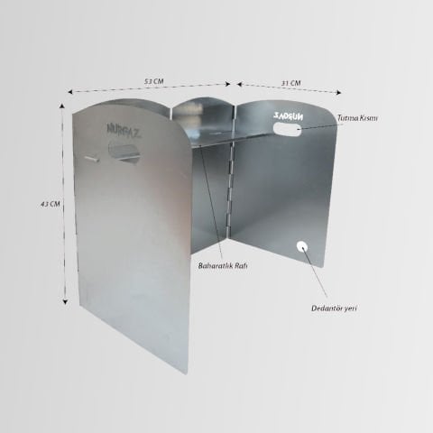 Nurgaz Portatif Ocak Rüzgarlığı NG N071