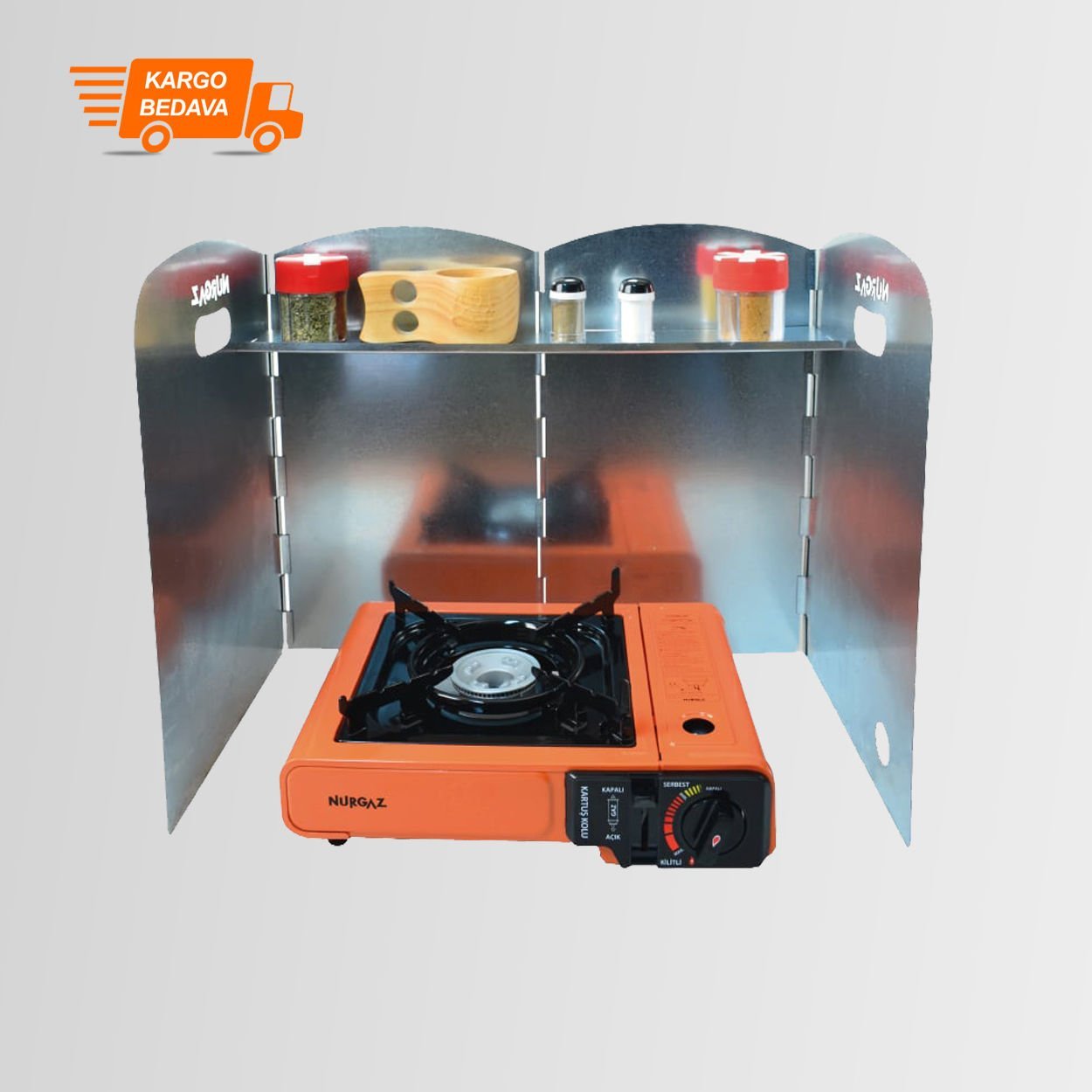 Nurgaz Portatif Ocak Rüzgarlığı NG N071