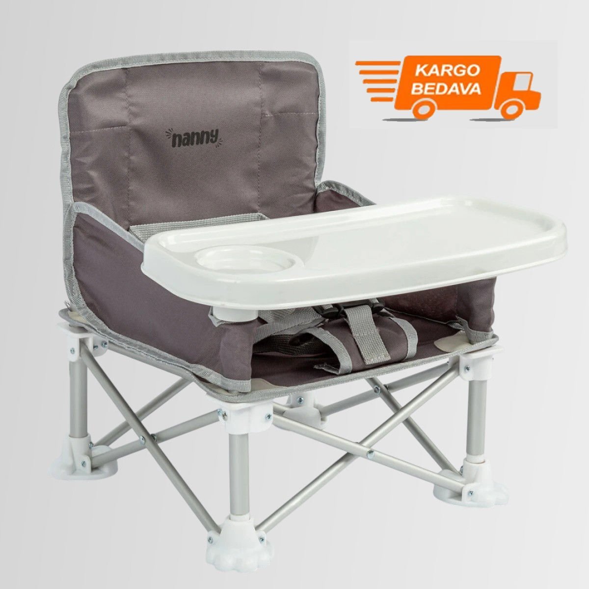 Nanny Deluxe Portatif Katlanabilir Bebek Mama Sandalyesi