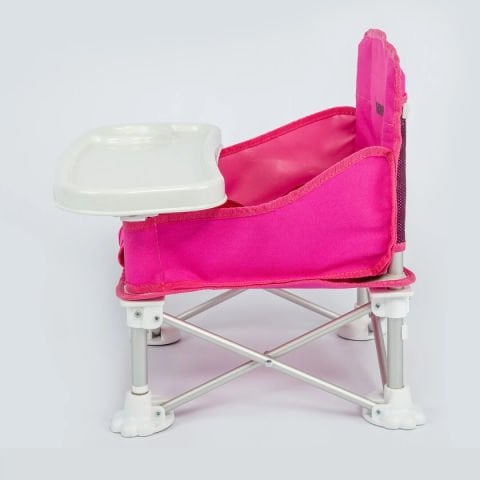 Nanny Deluxe Portatif Katlanabilir Bebek Mama Sandalyesi PEMBE
