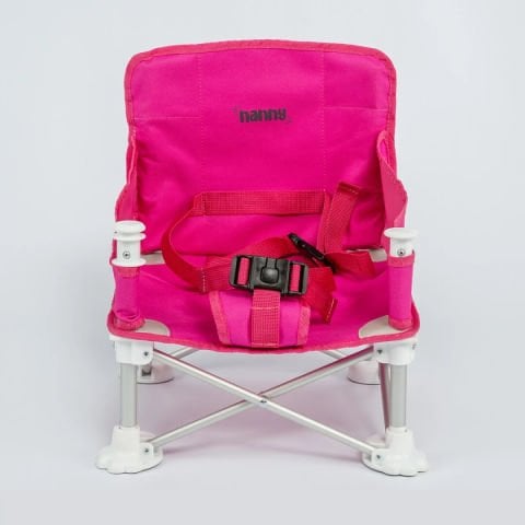 Nanny Deluxe Portatif Katlanabilir Bebek Mama Sandalyesi PEMBE