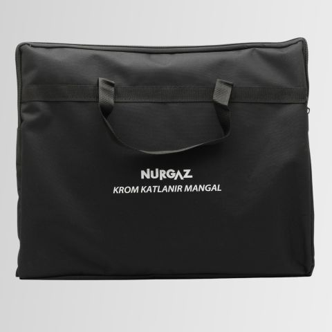 Nurgaz Campout A-NG-KM Ayaklı Katlanır Krom Kamp - Piknik Mangal - Taşıma Çantalı