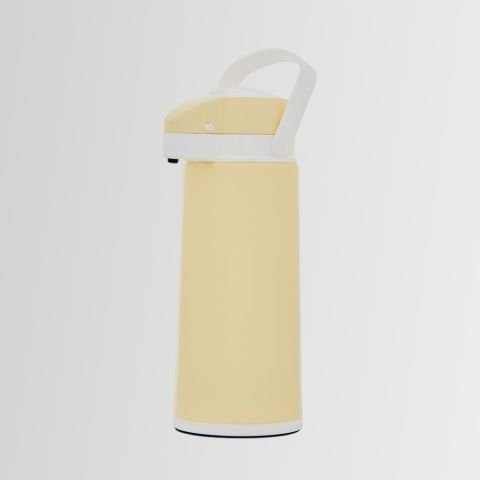 Midinoks Çift Cidarlı Cam 1,9 LT Piknik - Kamp Termos SARI