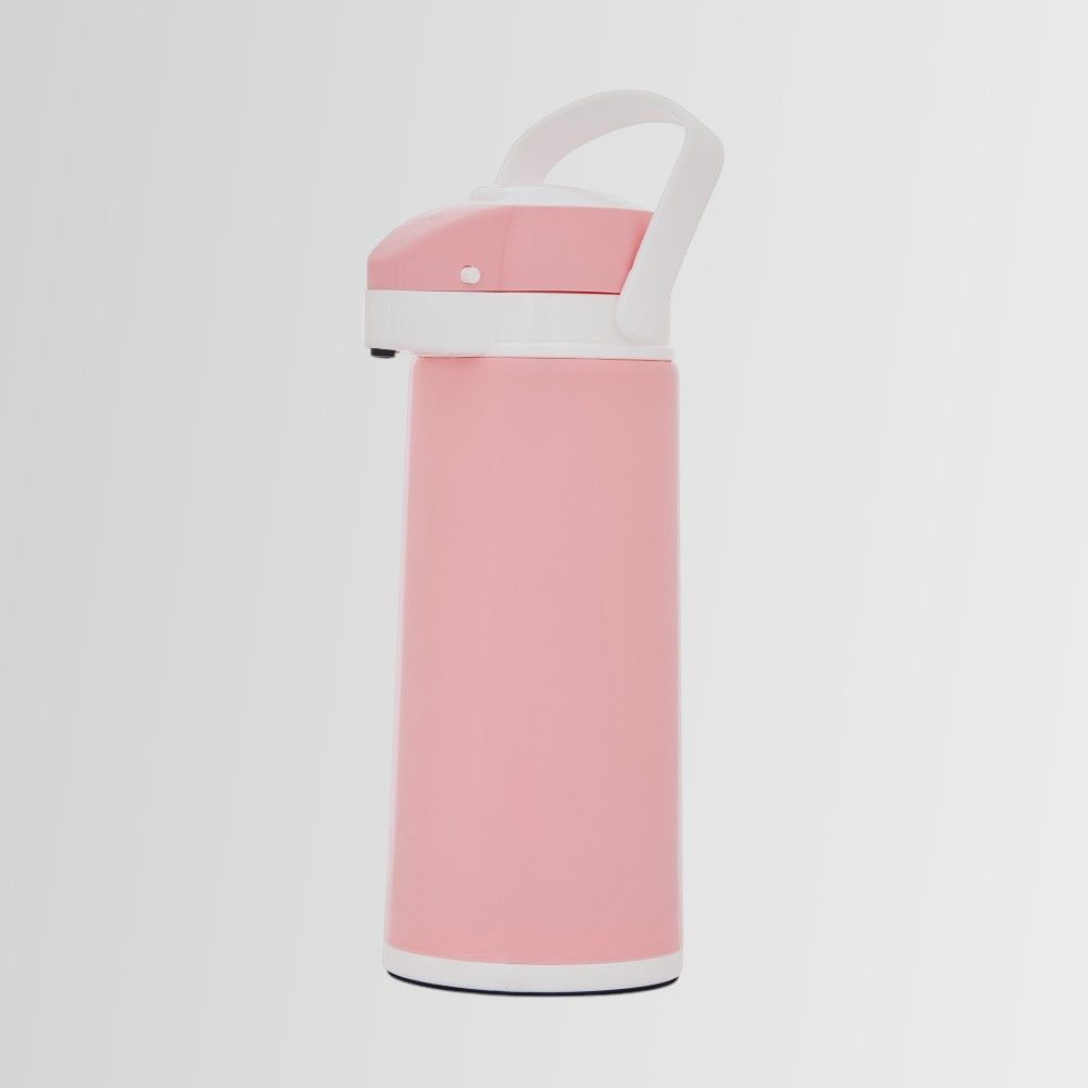 Midinoks Çift Cidarlı Cam 1,9 LT Piknik - Kamp Termos PEMBE