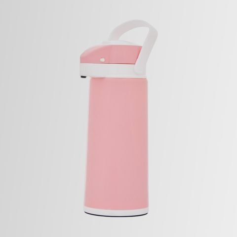 Midinoks Çift Cidarlı Cam 1,9 LT Piknik - Kamp Termos PEMBE