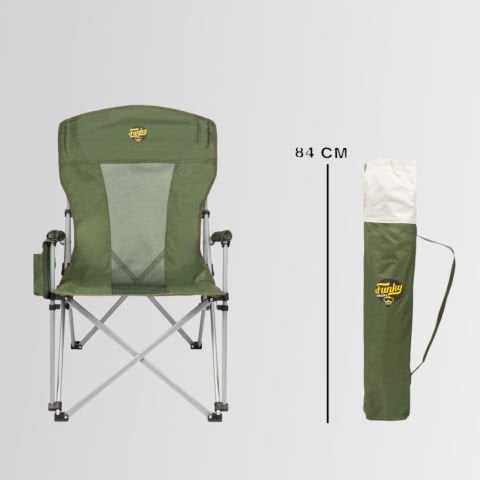 FUNKY CHAIRS Big Small Kamp Sandalyesi Çantalı Katlanabilir HAKİ
