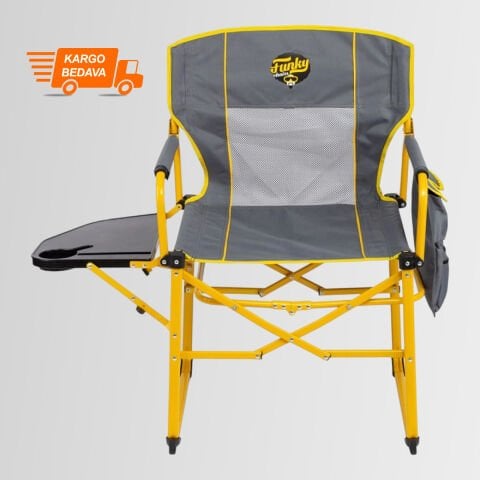 FUNKY CHAIRS Extra Katlanabilir XL Kamp Sandalyesi – Sarı