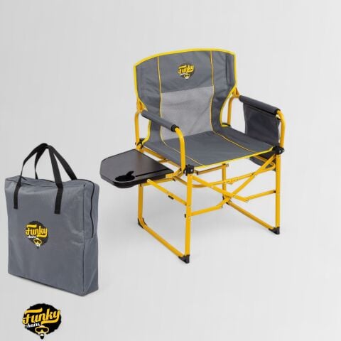 FUNKY CHAIRS Extra Katlanabilir XL Kamp Sandalyesi – Sarı