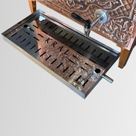 Çay Kazanları İçin Hortum Çıkışlı Krom Damlalık