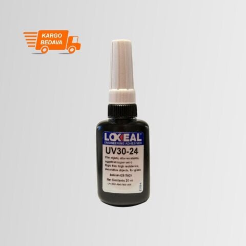 Loxeal UV 30-24 Yüksek Mukavemetli UV Cam Yapıştırıcısı 20 ML