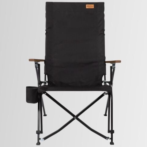 FUNKY CHAIRS Royal 4 Kademeli Katlanabilir Alüminyum Kamp Sandalyesi - Siyah