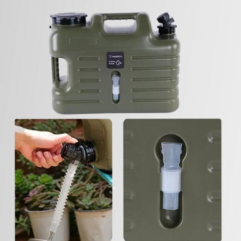 Madfox Galon Air PE Musluklu Su Bidonu 24 Litre GREEN