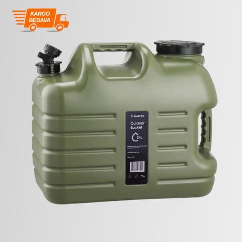 Madfox Galon Air PE Musluklu Su Bidonu 24 Litre GREEN