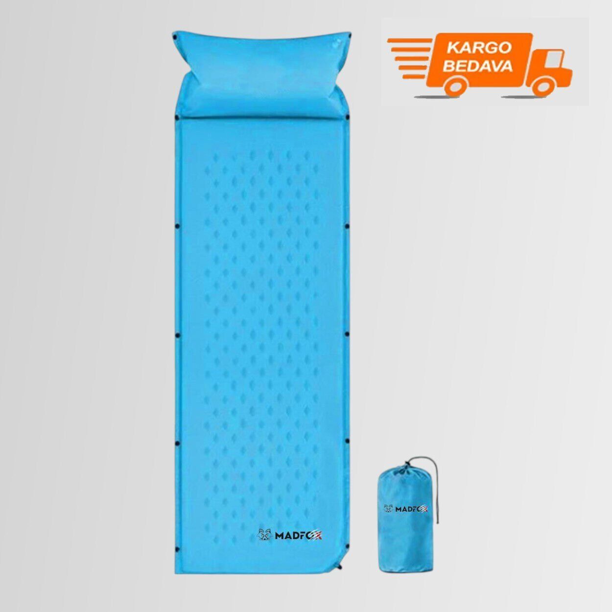 Madfox Outward Ultralight Yastıklı Şişme Kamp Matı MAVİ