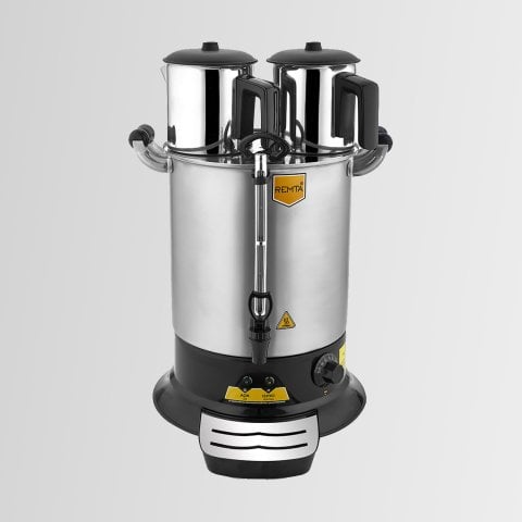 PT14 Remta Elektrikli Platin Model Çift Demlikli Çay Makinesi 17 lt (Demlik Dahil)