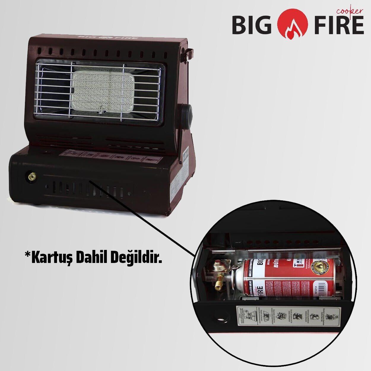 Big Fire Maxi Portatif Kamp Sobası SİYAH