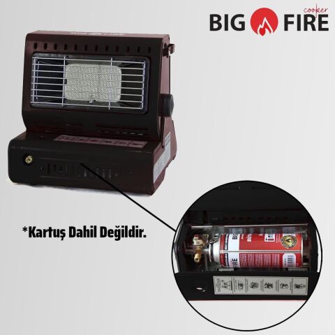 Big Fire Maxi Portatif Kamp Sobası SİYAH