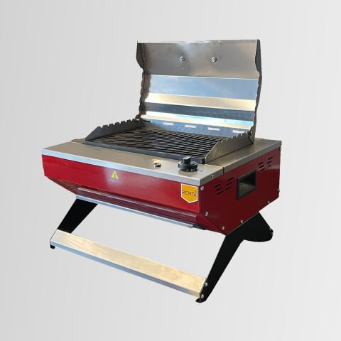 Remta R131 Elektrikli Profesyonel Döküm Barbekü Izgara Mangal KIRMIZI