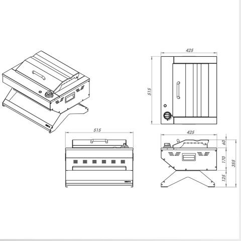 Remta R131 Elektrikli Profesyonel Döküm Barbekü Izgara Mangal SARI