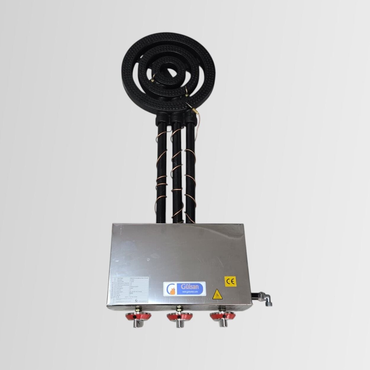 Gülsan Üç Yanış Yüksek Kapasiteli Seyyar Kazan Altı Doğalgazlı Ocak Brülörü 17 KW (CE Belgeli)