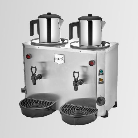 Remta DE15 Çift Demlikli Elektrikli Jumbo Çay Makinesi 9+9 lt (Demlik Dahil)