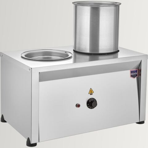 Remta CB12 Elektrikli Çiftli Çorba Kazanı Pot Benmari Isıtıcı 9+9 lt