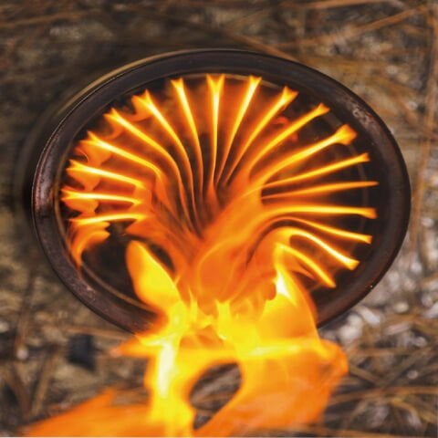 Nurgaz NG-TAK-B Campout Turbo Ateş Kutusu Büyük Paslanmaz Çelik Taşıma Çantalı