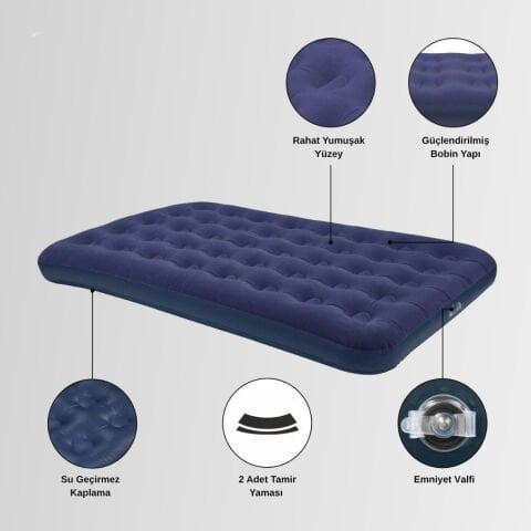 Madfox Tritech Luftbett Double Çift Kişilik Şişme Yatak