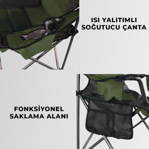 Madfox Echo Katlanır Kamp Sandalyesi Yeşil