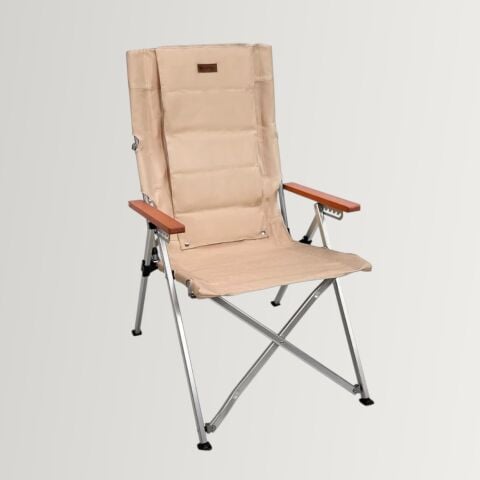 Madfox Haven 6 Kademeli Katlanır Kamp Sandalyesi Bej