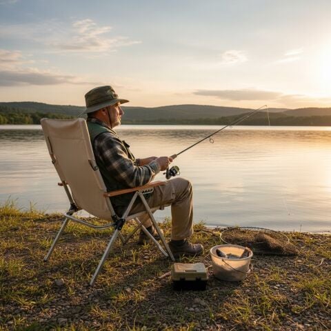 Madfox Haven 6 Kademeli Katlanır Kamp Sandalyesi Bej