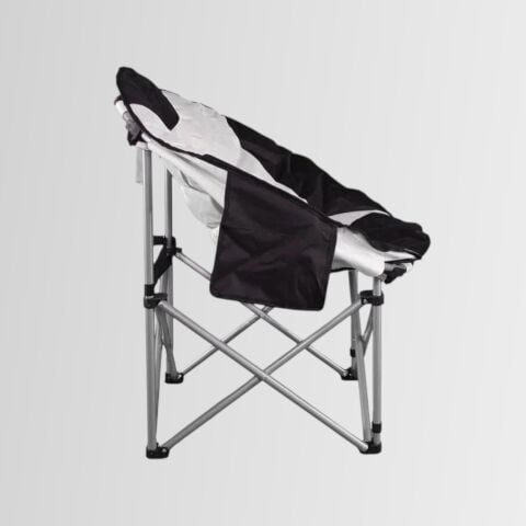 Madfox Moonchair Deluxe Katlanır Kamp Sandalyesi Siyah/Gri