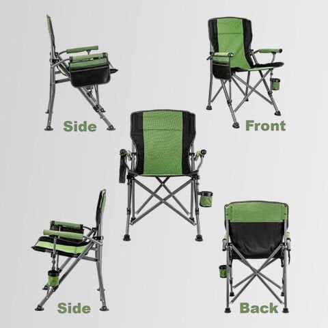 Madfox Roxy Katlanır Kamp Sandalyesi Green/Black