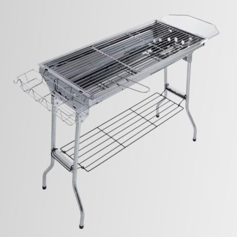 Madfox Grillmate Portatif Katlanır BBQ Mangal Gümüş