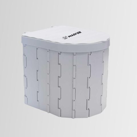 Madfox Bi-Pot Katlanır Portatif Kamp Tuvaleti [WC] GRİ