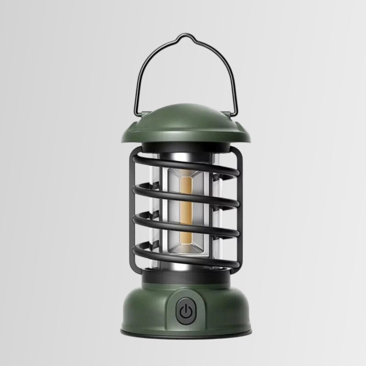 Madfox Vintage Glamping Kamp Lambası 300 Lümen Yeşil